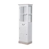 Newport White Washed Storage Cabinet
